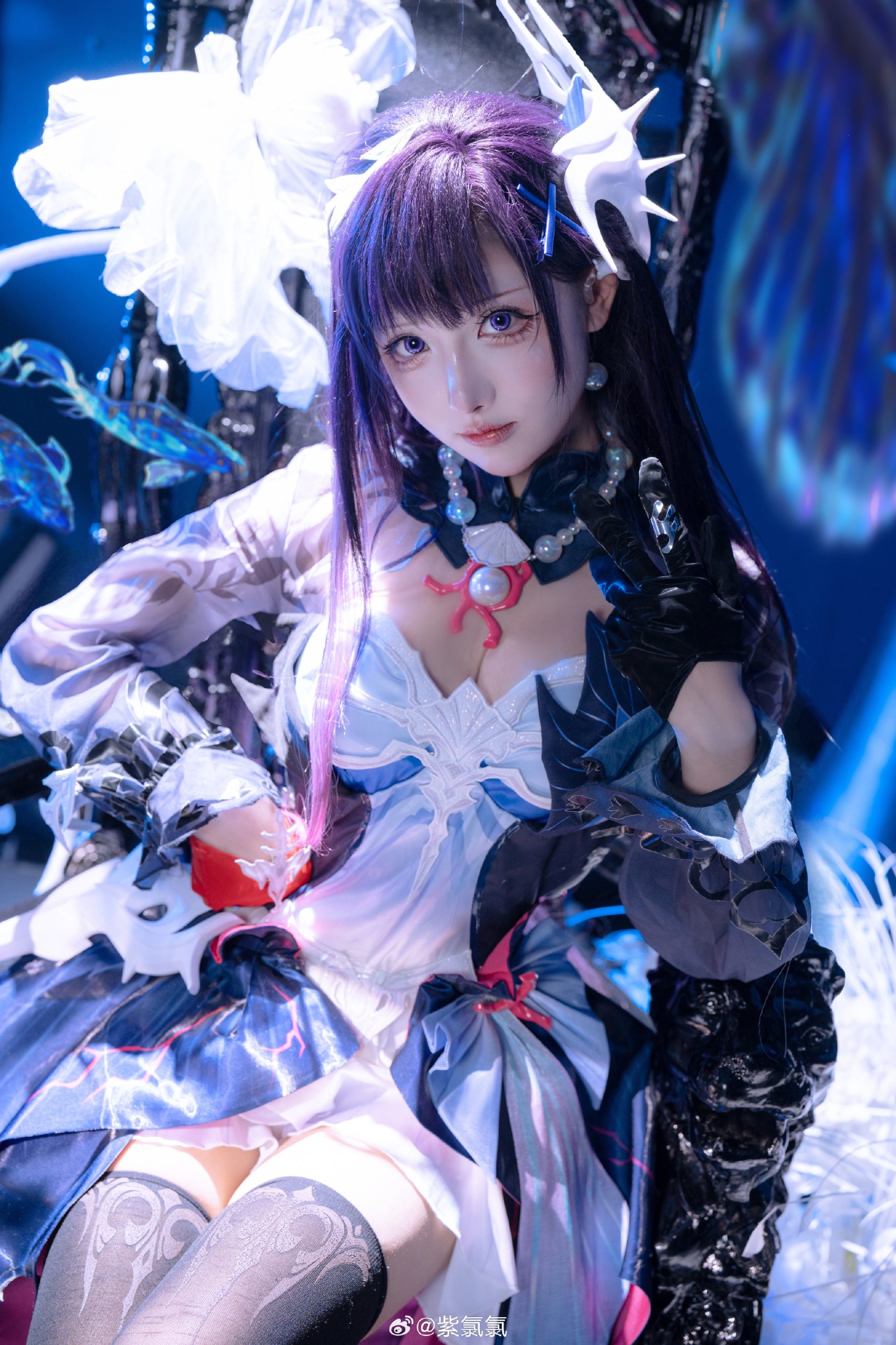 cosplay 我手中的剑只为凯撒的疑心起舞 崩坏星穹铁道 海瑟音 刻律德菈@紫氯氯-米哈社