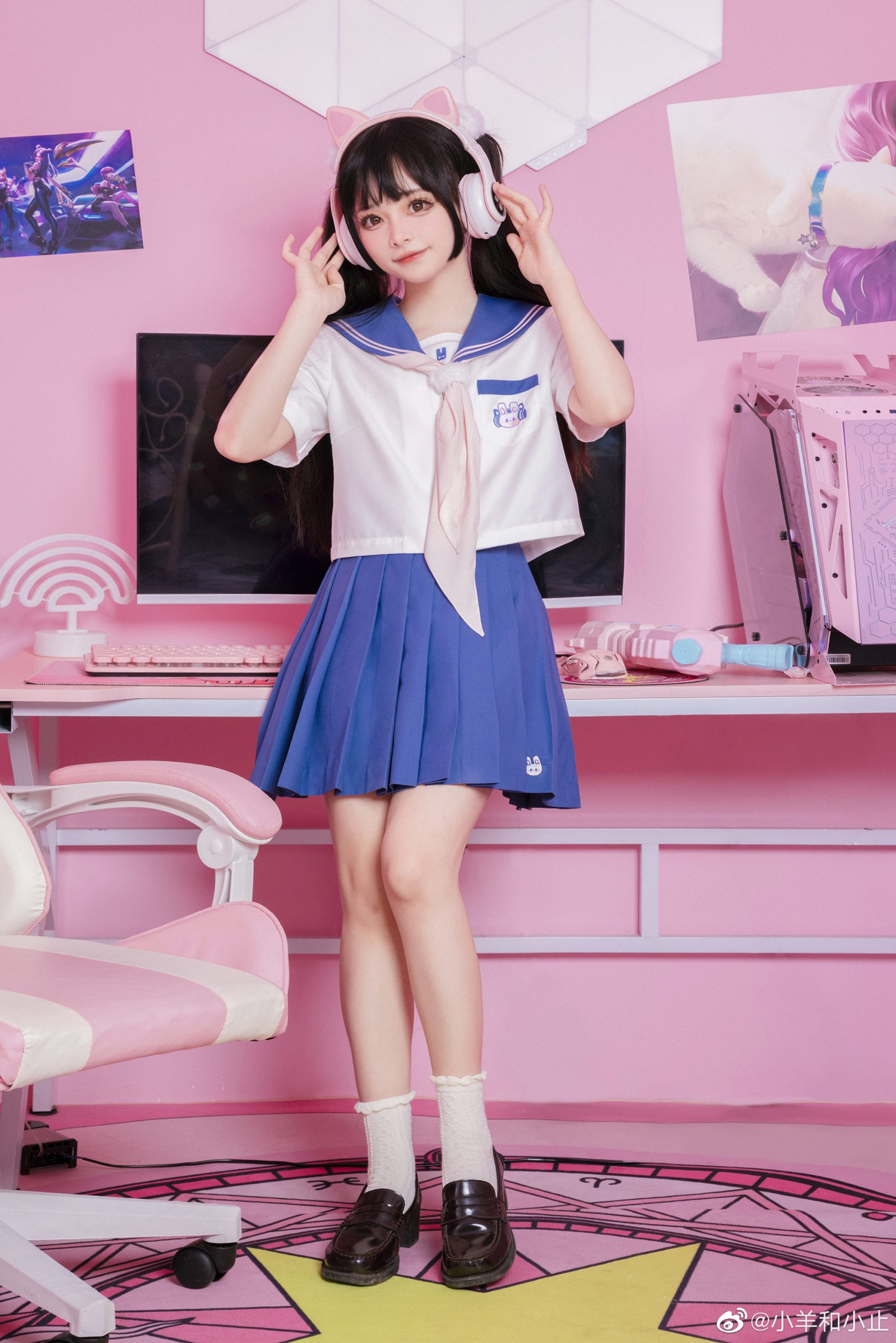 JK制服 电竞兔@小羊和小止-米哈社