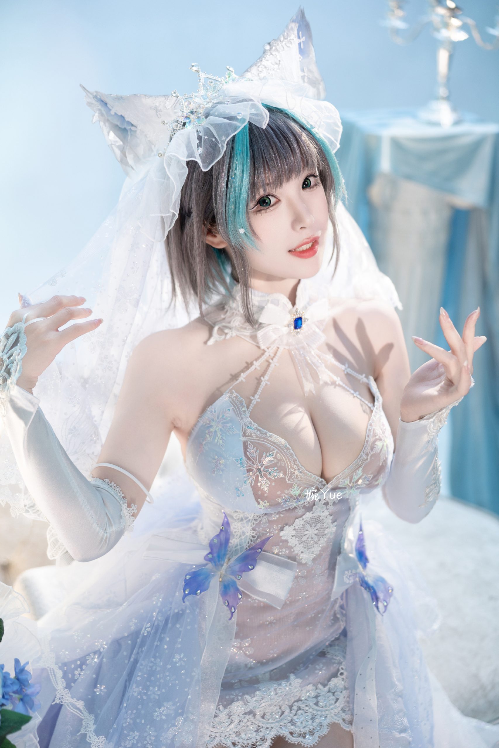 cosplay 碧蓝航线 纯白誓约 花嫁Ver.@-婉Yue-目标减到99斤-米哈社