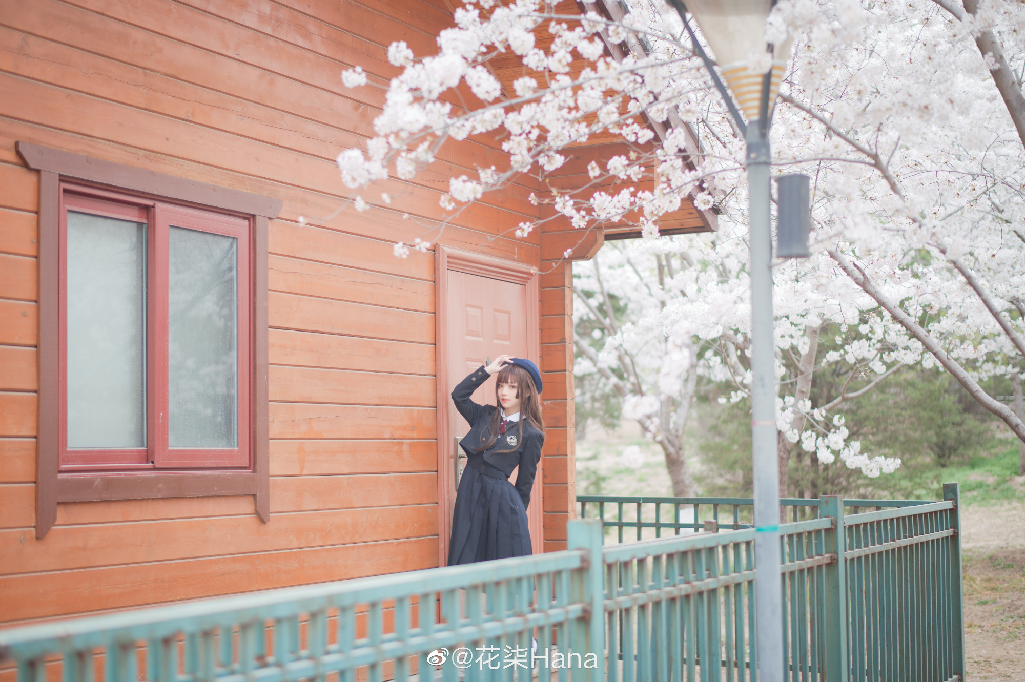 【JK制服】 少女写真 樱花和春日赋予的温柔?✨@花柒Hana-米哈社