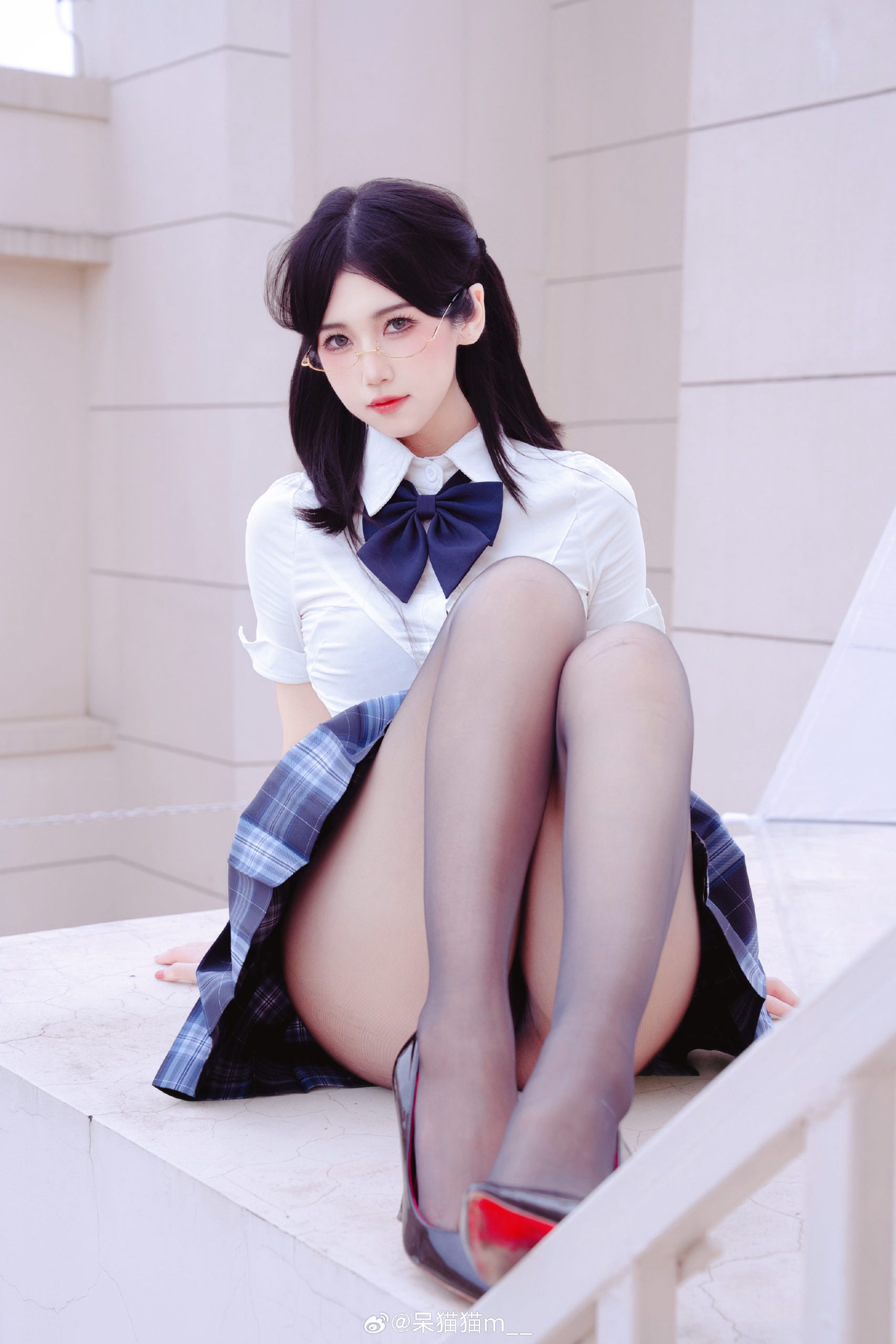 JK写真 上天台 学姐有秘密要跟你说 @呆猫猫m__-米哈社